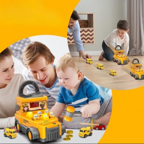 Woopie WOOPIE Gra Zręcznościowa Uderz Młotkiem Wbijak Plac Budowy z Akcesoriami Woopie WOOPIE Gra Zręcznościowa Uderz Młotkiem Wbijak Plac Budowy z Akcesoriami