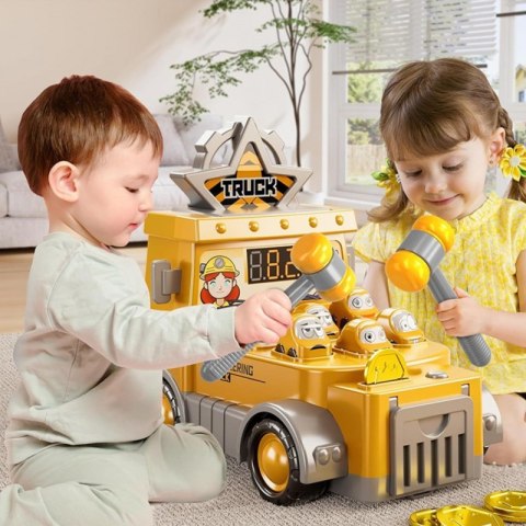 Woopie WOOPIE Gra Zręcznościowa Uderz Młotkiem Wbijak Plac Budowy z Akcesoriami Woopie WOOPIE Gra Zręcznościowa Uderz Młotkiem Wbijak Plac Budowy z Akcesoriami