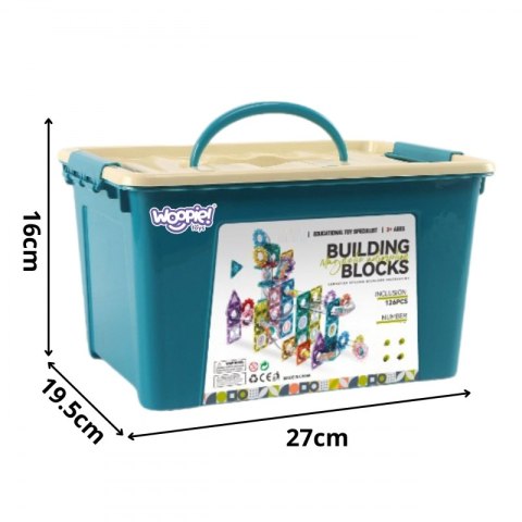 Woopie WOOPIE Klocki Magnetyczne Konstrukcyjne 3D Zestaw Edukacyjny Tor Kulkowy 126el.el. Woopie WOOPIE Klocki Magnetyczne Konstrukcyjne 3D Zestaw Edukacyjny Tor Kulkowy 126el.el.