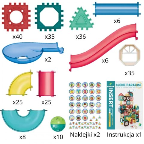 Woopie WOOPIE Klocki Magnetyczne Konstrukcyjne 3D Zestaw Edukacyjny Tor Kulkowy 228el. Woopie WOOPIE Klocki Magnetyczne Konstrukcyjne 3D Zestaw Edukacyjny Tor Kulkowy 228el.