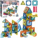 Woopie WOOPIE Klocki Magnetyczne Konstrukcyjne 3D Zestaw Edukacyjny Tor Kulkowy 42 el.