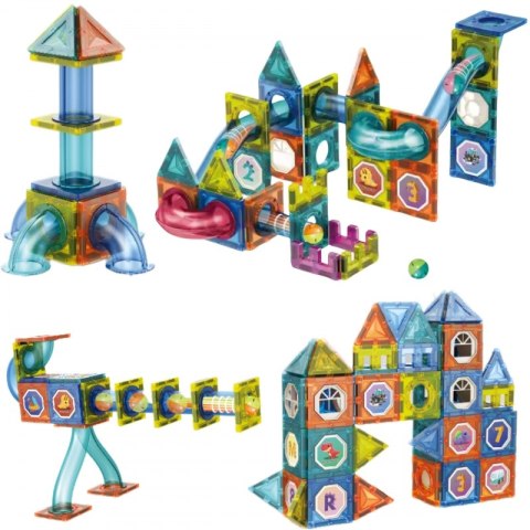 Woopie WOOPIE Klocki Magnetyczne Konstrukcyjne 3D Zestaw Edukacyjny Tor Kulkowy 42 el. Woopie WOOPIE Klocki Magnetyczne Konstrukcyjne 3D Zestaw Edukacyjny Tor Kulkowy 42 el.