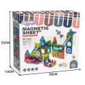 Woopie WOOPIE Klocki Magnetyczne Konstrukcyjne 3D Zestaw Edukacyjny Tor Kulkowy 42 el.