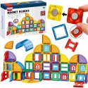 Woopie WOOPIE Klocki Magnetyczne Konstrukcyjne 3D Zestaw Edukacyjny Zamek 100el.