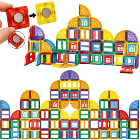 Woopie WOOPIE Klocki Magnetyczne Konstrukcyjne 3D Zestaw Edukacyjny Zamek 100el. Woopie WOOPIE Klocki Magnetyczne Konstrukcyjne 3D Zestaw Edukacyjny Zamek 100el.