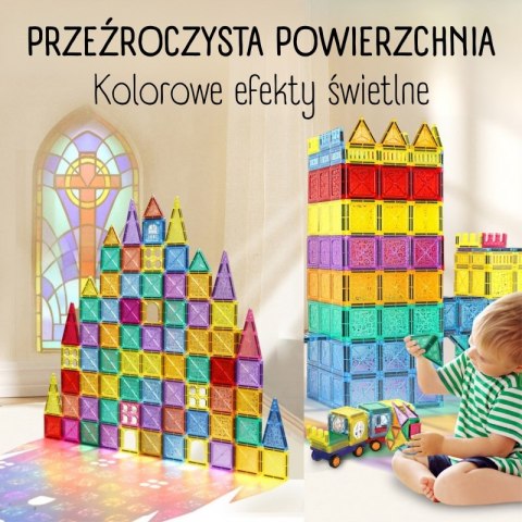 Woopie WOOPIE Klocki Magnetyczne Konstrukcyjne 3D Zestaw Edukacyjny Zamek Pojazdy110el.. Woopie WOOPIE Klocki Magnetyczne Konstrukcyjne 3D Zestaw Edukacyjny Zamek Pojazdy110el..