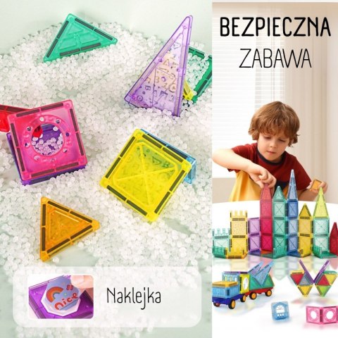Woopie WOOPIE Klocki Magnetyczne Konstrukcyjne 3D Zestaw Edukacyjny Zamek Pojazdy110el.. Woopie WOOPIE Klocki Magnetyczne Konstrukcyjne 3D Zestaw Edukacyjny Zamek Pojazdy110el..