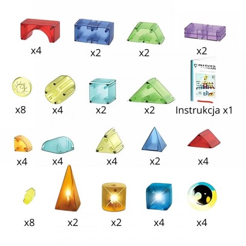 Woopie WOOPIE Klocki Magnetyczne Konstrukcyjne Sześciany 3D Zestaw Edukacyjny 63 el. Woopie WOOPIE Klocki Magnetyczne Konstrukcyjne Sześciany 3D Zestaw Edukacyjny 63 el.