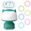 Woopie WOOPIE Multifunkcyjna Lampka RGB Głośnik Bluetooth Karaoke Modulator Głosu Karta SD AUX Turkusowa