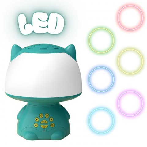 Woopie WOOPIE Multifunkcyjna Lampka RGB Głośnik Bluetooth Karaoke Modulator Głosu Karta SD AUX Turkusowa Woopie WOOPIE Multifunkcyjna Lampka RGB Głośnik Bluetooth Karaoke Modulator Głosu Karta SD AUX Turkusowa