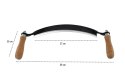 Bituxx Ośnik Strug Ręczny do Korowania Drewna 10" Korownik OSTRY SOLIDNY 25cm