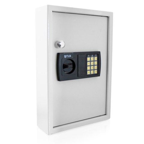 Bituxx Sejf Elektroniczny na Klucze 48 Haków Zamek PIN + Klucze Awaryjne Ścienny Bituxx Sejf Elektroniczny na Klucze 48 Haków Zamek PIN + Klucze Awaryjne Ścienny