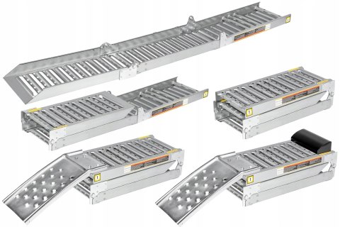 Bituxx Składane Rampy Najazdowe Stalowe 200 cm 250 kg/szt (1100 kg) komplet ramp Bituxx Składane Rampy Najazdowe Stalowe 200 cm 250 kg/szt (1100 kg) komplet ramp