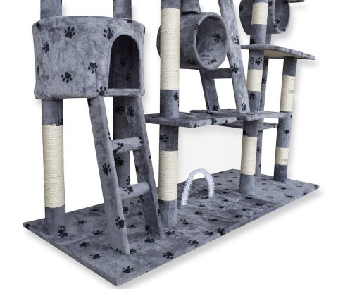 E-hurtownia DRAPAK DLA KOTA XXL DUŻY 255cm WIEŻA HAMAK TUBA DOMEK JASNY SZARY W ŁAPKI E-hurtownia DRAPAK DLA KOTA XXL DUŻY 255cm WIEŻA HAMAK TUBA DOMEK JASNY SZARY W ŁAPKI