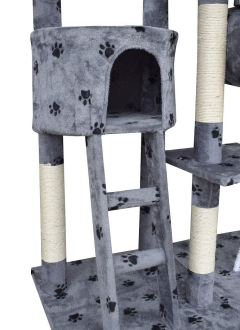 E-hurtownia DRAPAK DLA KOTA XXL DUŻY 255cm WIEŻA HAMAK TUBA DOMEK JASNY SZARY W ŁAPKI E-hurtownia DRAPAK DLA KOTA XXL DUŻY 255cm WIEŻA HAMAK TUBA DOMEK JASNY SZARY W ŁAPKI