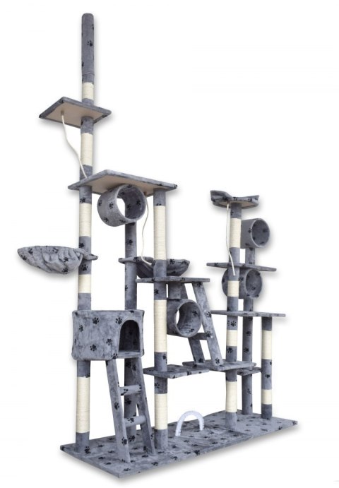 E-hurtownia DRAPAK DLA KOTA XXL DUŻY 255cm WIEŻA HAMAK TUBA DOMEK JASNY SZARY W ŁAPKI E-hurtownia DRAPAK DLA KOTA XXL DUŻY 255cm WIEŻA HAMAK TUBA DOMEK JASNY SZARY W ŁAPKI