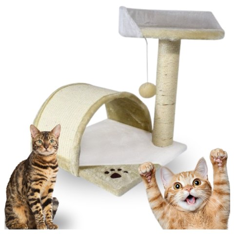 E-hurtownia DRAPAK DLA KOTA MAŁY LEGOWISKO SŁUPEK BUDKA HAMAK BEŻOWY 43 CM E-hurtownia DRAPAK DLA KOTA MAŁY LEGOWISKO SŁUPEK BUDKA HAMAK BEŻOWY 43 CM