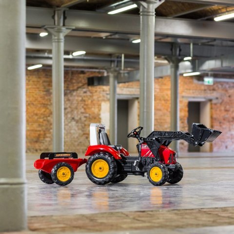 FALK FALK Traktor Red Supercharger na Pedały z Przyczepą od 3 Lat FALK FALK Traktor Red Supercharger na Pedały z Przyczepą od 3 Lat
