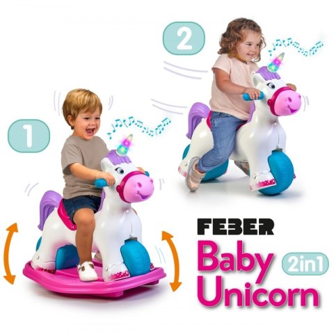 Feber FEBER Interaktywny Bujany Jednorożec 2w1 - Jeździk Biegowy Feber FEBER Interaktywny Bujany Jednorożec 2w1 - Jeździk Biegowy