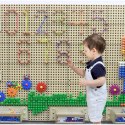 Masterkidz MASTERKIDZ Drewniana Tablica STEM Wolnostojąca XXL w Kształcie Domu + Akcesoria Masterkidz MASTERKIDZ Drewniana Tablica STEM Wolnostojąca XXL w Kształcie Domu + Akcesoria