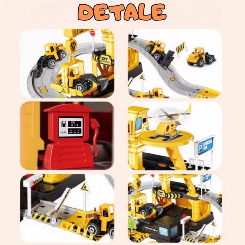 Woopie WOOPIE Garaż Parking Roboty Drogowe 41el.