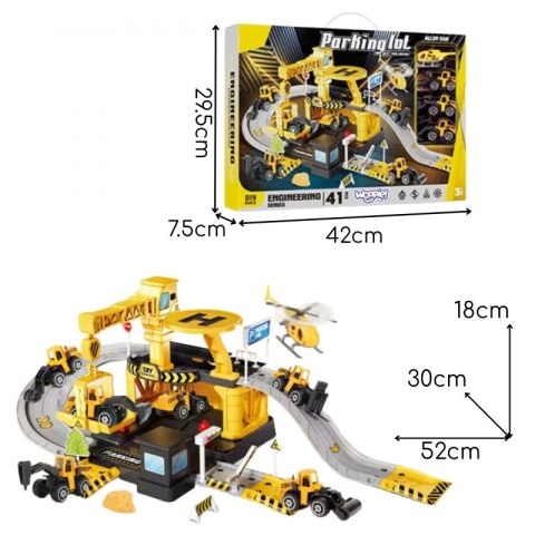 Woopie WOOPIE Garaż Parking Roboty Drogowe 41el.