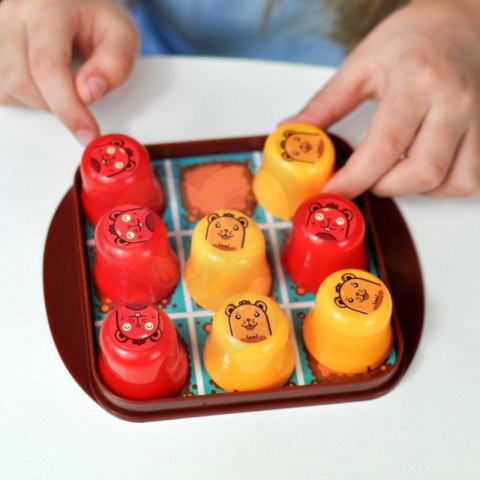 Woopie WOOPIE IQ Gra Logiczna Edukacyjno-Strategiczna 2w1 Kółko i Krzyżyk 8szt