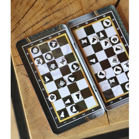 Woopie WOOPIE IQ Gra Szachy Warcaby Magnetyczne 2w1 Podróżna Kieszonkowa 5 sztuk