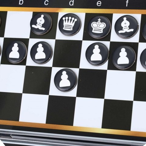 Woopie WOOPIE IQ Gra Szachy Warcaby Magnetyczne 2w1 Podróżna Kieszonkowa 5 sztuk