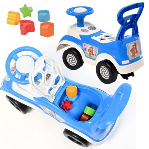 Woopie WOOPIE Jeździk 4w1 Sorter Pchacz Chodzik + Klakson Schowek Woopie WOOPIE Jeździk 4w1 Sorter Pchacz Chodzik + Klakson Schowek