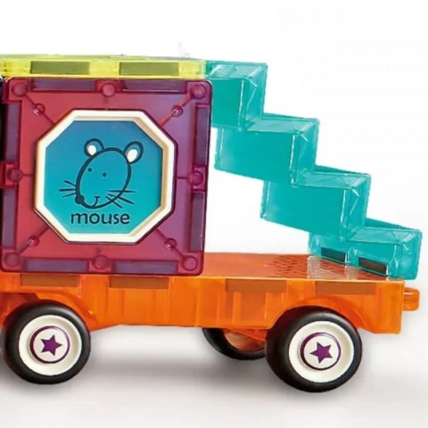 Woopie WOOPIE Klocki Magnetyczne 3D Zestaw Pociąg 71el.