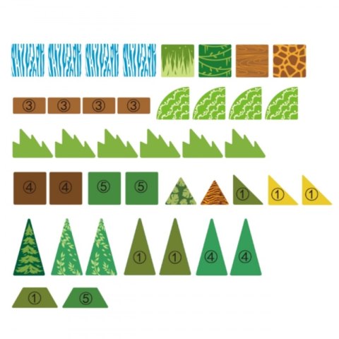 Woopie WOOPIE Klocki Magnetyczne Konstrukcyjne 3D Zestaw Edukacyjny Rzadkie Zwierzęta 45el.