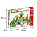 Woopie WOOPIE Klocki Magnetyczne Konstrukcyjne 3D Zestaw Edukacyjny Rzadkie Zwierzęta 45el.