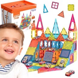 Woopie WOOPIE Magnetyczne Klocki Konstrukcyjne 7,5 cm Parking 112 el