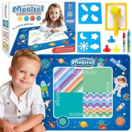 Woopie WOOPIE Mata Wodna do Malowania XXL 100x80cm Kosmos Niebieska