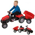 Woopie WOOPIE Traktor na Pedały Farmer GoTrac MAXI z Przyczepą Ciche Koła