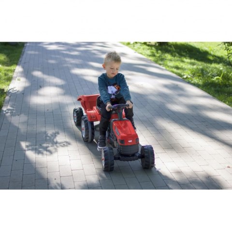 Woopie WOOPIE Traktor na Pedały Farmer GoTrac MAXI z Przyczepą Ciche Koła Woopie WOOPIE Traktor na Pedały Farmer GoTrac MAXI z Przyczepą Ciche Koła