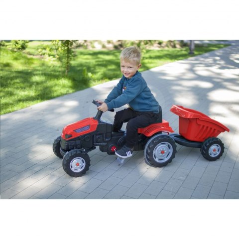 Woopie WOOPIE Traktor na Pedały Farmer GoTrac MAXI z Przyczepą Ciche Koła Woopie WOOPIE Traktor na Pedały Farmer GoTrac MAXI z Przyczepą Ciche Koła