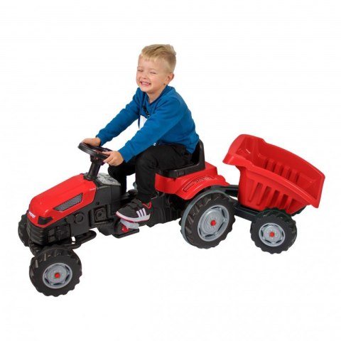 Woopie WOOPIE Traktor na Pedały Farmer GoTrac MAXI z Przyczepą Ciche Koła Woopie WOOPIE Traktor na Pedały Farmer GoTrac MAXI z Przyczepą Ciche Koła