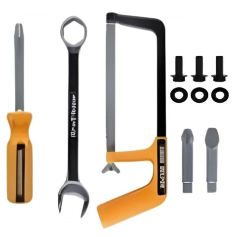 Woopie WOOPIE Zestaw Narzędzi Małego Majsterkowicza Gogle Wkrętarka Pas Na Narzędzia 16el.