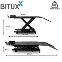 Bituxx Hydrauliczny Podnośnik Nożycowy do Motocykli 360 kg 210-780 mm z Rampą Bituxx Hydrauliczny Podnośnik Nożycowy do Motocykli 360 kg 210-780 mm z Rampą