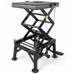 Bituxx Podnośnik Hydrauliczny Motocyklowy 135 kg 35-87 cm z Gumowaną Platformą
