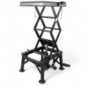 Bituxx Podnośnik Hydrauliczny Motocyklowy 135 kg 35-87 cm z Gumowaną Platformą