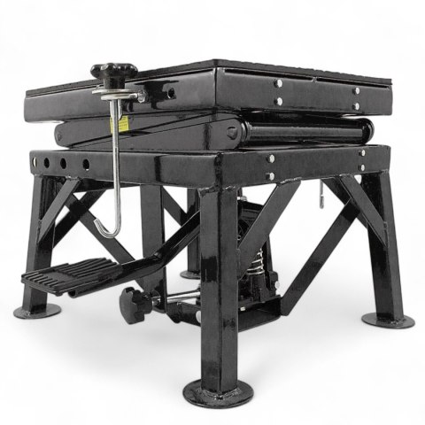 Bituxx Podnośnik Hydrauliczny Motocyklowy 135 kg 35-87 cm z Gumowaną Platformą