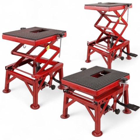 Bituxx Podnośnik Motocyklowy Hydrauliczny Bituxx 135 kg 87 cm Czerwony