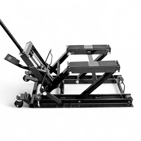 Bituxx Podnośnik motocyklowy hydrauliczny 680kg czarny stabilny mobilny trwały