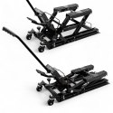 Bituxx Podnośnik motocyklowy hydrauliczny 680kg czarny stabilny mobilny trwały
