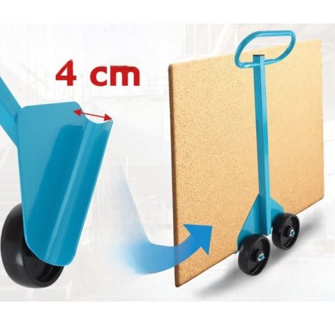Bituxx Uchwyt transportowy do płyt 100 kg z podwójnym kołem do Gipsu OSB MDF Bituxx Uchwyt transportowy do płyt 100 kg z podwójnym kołem do Gipsu OSB MDF