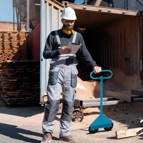 Bituxx Uchwyt transportowy do płyt 100 kg z podwójnym kołem do Gipsu OSB MDF Bituxx Uchwyt transportowy do płyt 100 kg z podwójnym kołem do Gipsu OSB MDF
