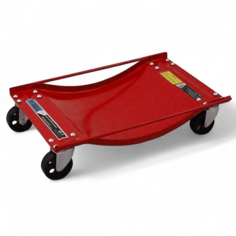 Bituxx Wózki Manewrowe 450 kg 2 Sztuki Czerwone Rolki Transportowe do Samochodów Bituxx Wózki Manewrowe 450 kg 2 Sztuki Czerwone Rolki Transportowe do Samochodów